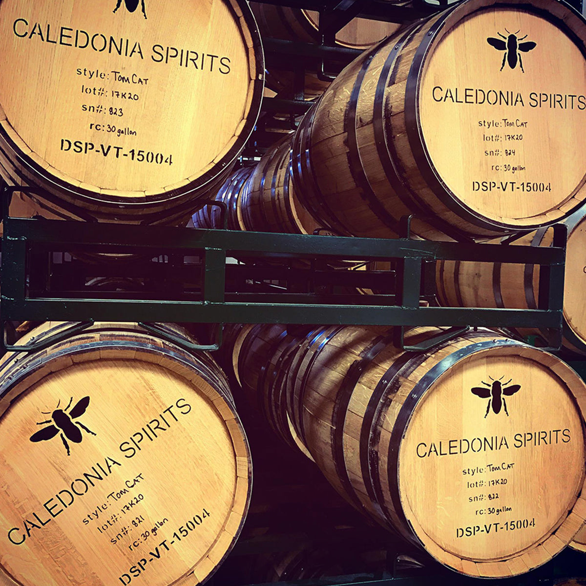 Barrels for aging Tom Cat Gin - Barrel Aged Gin from Barr Hill