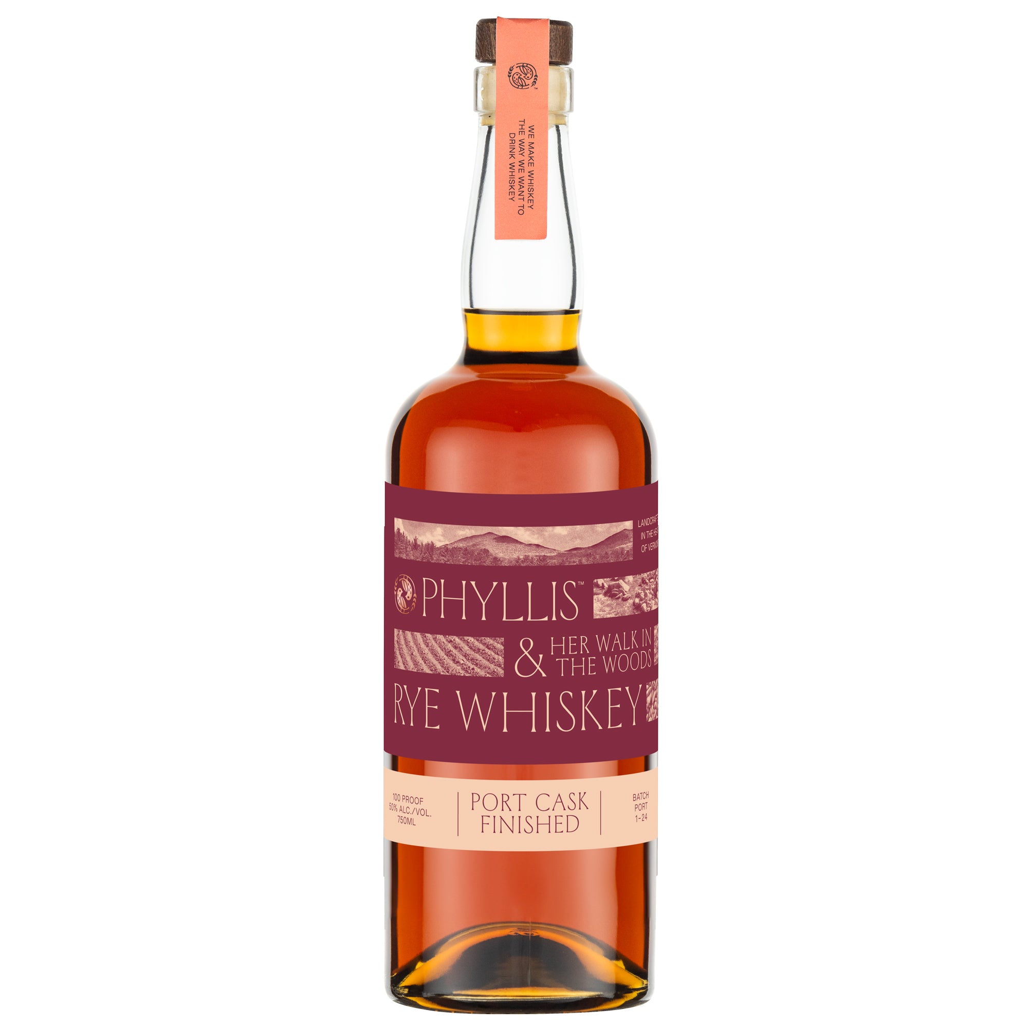 PHYLLIS & HER WALK IN THE WOODS RYE WHISKEY SERIES Port Cask Finished