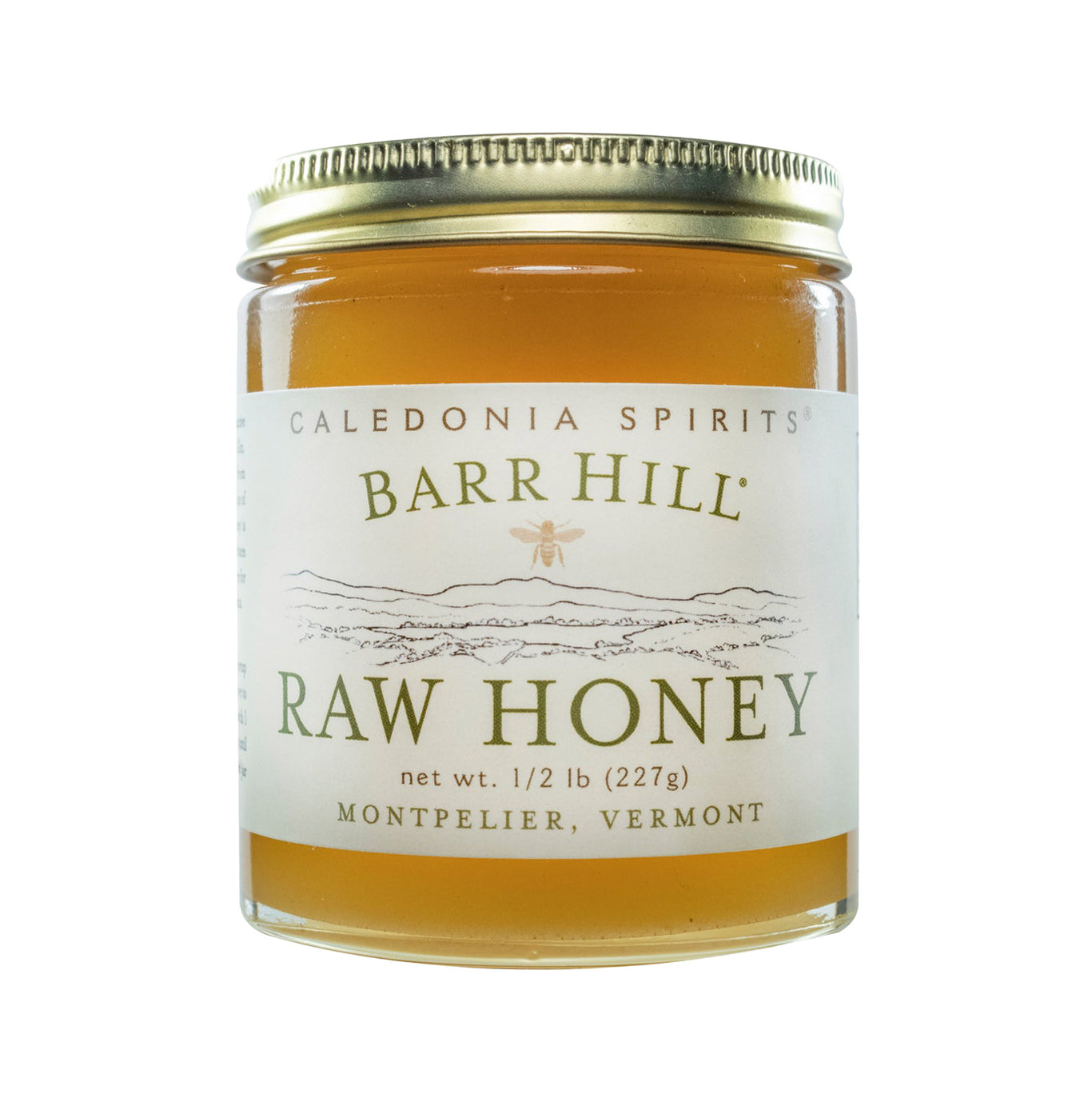 Raw Honey - 1/2 Pound Jar of Pure Raw Honey
